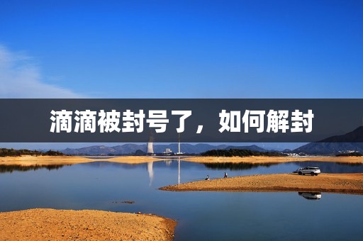 滴滴被封号了，如何解封_第1张